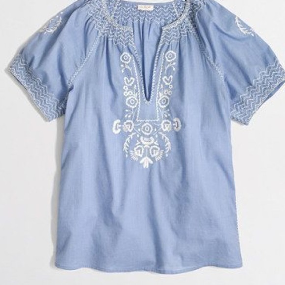 J.Crew Embroidered Top - Picture 2 of 8